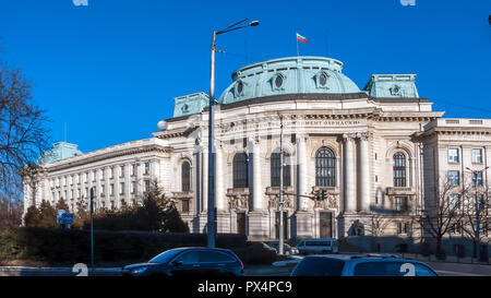 SOFIA, BULGARIA - 20 dicembre 2016: Università di Sofia San Kliment Ohridski, Bulgaria Foto Stock