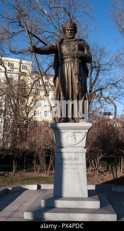 SOFIA, BULGARIA - 20 dicembre 2016: monumento del bulgaro Tsar Samuel, Sofia, Bulgaria Foto Stock