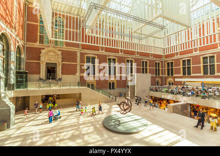 Amsterdam Rijksmuseum Amsterdam museo e galleria d'arte hall di ingresso e atrio Rijksmuseum Amsterdam Holland Olanda UE Europa Foto Stock