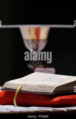 La Visitazione monastero. Catholic mass. Celebrazione eucaristica. Marclaz. La Francia. Foto Stock