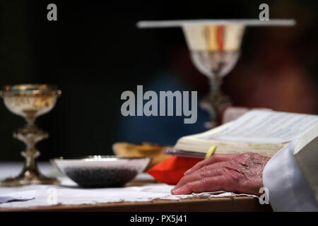 La Visitazione monastero. Catholic mass. Celebrazione eucaristica. Marclaz. La Francia. Foto Stock