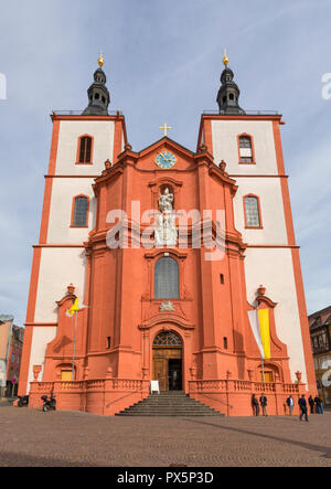 San Biagio Chiesa, noto come Stadtpfarrkirche Sankt Blasius a Flda, Hesse, Germania Foto Stock