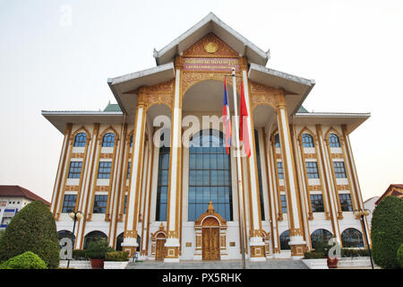 Lao culturale nazionale hall di Vientiane. Laos Foto Stock