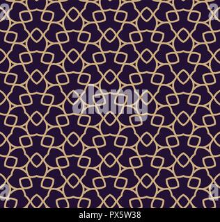 Vector seamless pattern. Moderna ed elegante struttura. Ripetizione sfondo geometrico. Grafico lineare design. Illustrazione Vettoriale