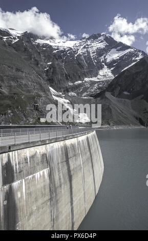 Lago di storage Kaprun-Tauern, Austria, Salisburgo, del Pinzgau, Kaprun Foto Stock