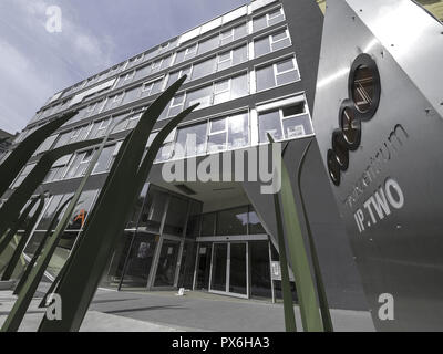 Vienna, ufficio moderno edificio, impuls center IP.Due, Lerchenfelder Guertel 43, architetto team PKK3, Austria, 16. distretto, Ottakring Foto Stock