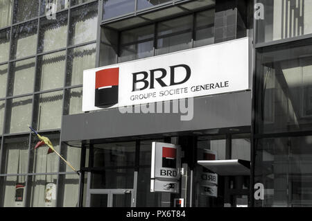 Constanta, Banca BRD Gruppo Societe Generale, Romania, il litorale del Mar Nero Foto Stock
