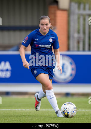 Fran Kirby di Chelsea donne durante la FAWSL Cup match tra Chelsea onorevoli Brighton e Hove Albion al Cherry Red Records Stadium, Kingston Foto Stock