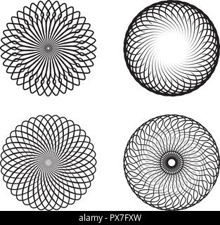 Vortex decorazione astratta Illustrazione Vettoriale