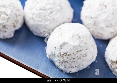 Palle di neve natalizie cookie Balls Foto Stock