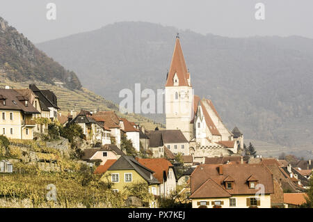 Wachau, Weissenkirchen, Bassa Austria Foto Stock