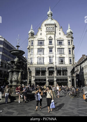 Copenaghen, Amagertorv, Cafe Norden, Danimarca, Seeland, Kopenhagen Foto Stock