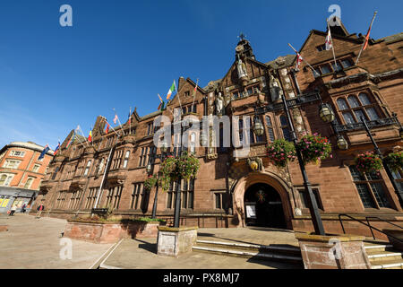 La facciata di Coventry City Council House su Earl Street a Coventry city centre REGNO UNITO Foto Stock