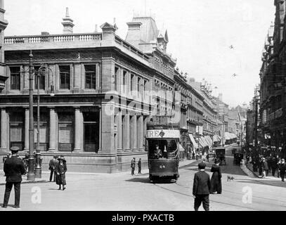 High Street Newport, Monmouthshire, inizio anni '1900 Foto Stock