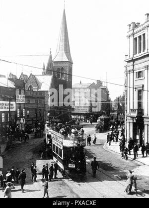 Victoria Street, Derby all'inizio degli anni '1900 Foto Stock