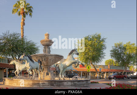 Centro storico di Scottsdale, Arizona, Stati Uniti Foto Stock