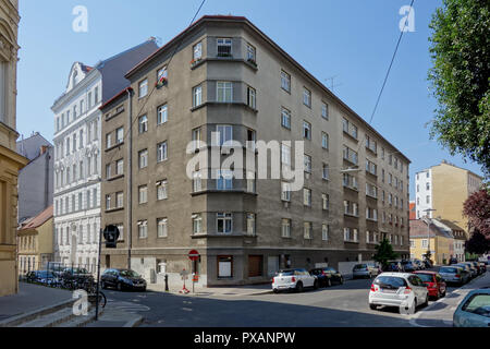 Wien, Gemeindebau des "Roten Wien - Vienna, Consiglio Tenement blocco, "rosso" di Vienna, Reznicekgasse 18-22, Karl Ehn Foto Stock