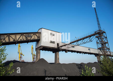 La mia per le miniere di carbone in Ukrain Foto Stock