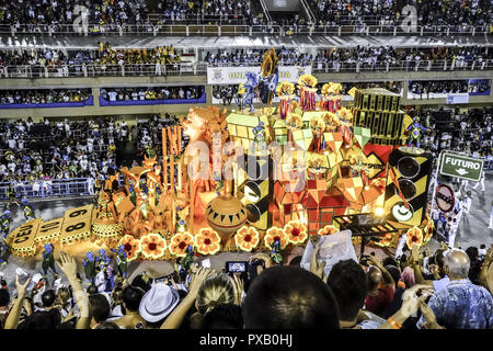 Rio de Janeiro, carnevale Sambadromo, Brasile Foto Stock