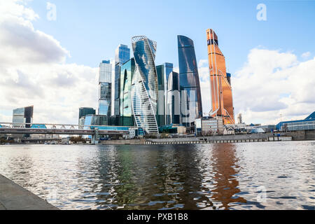 Russia Mosca 27 Aprile 2018: grattacieli della città di Mosca - Moscow International Business Center nel centro di Mosca. Foto Stock