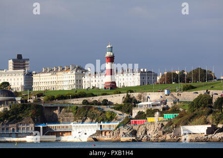 Plymouth Hoe da Mountbatten Foto Stock