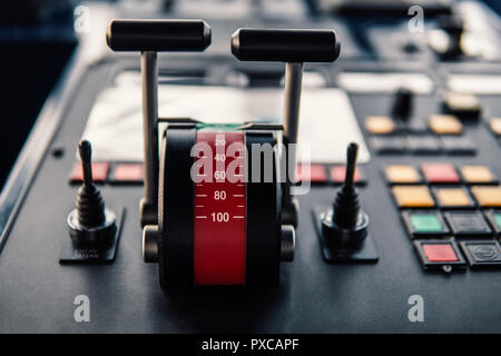 Il CPP eliche a passo variabile manici del recipiente Foto Stock