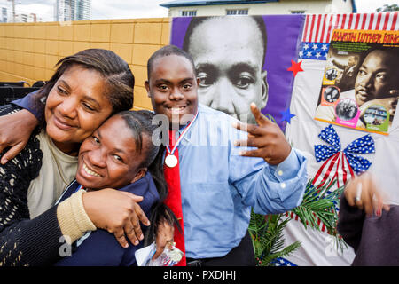 Miami Florida,Association for Development of Exceptional,ADE,MLK Day Carnival,develmentally disabled,mental,mental,physical,Black Black Foto Stock