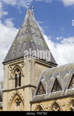 Chiesa Storica steeple in Oxford Foto Stock