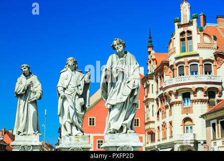 Figure di marmo. Foto Stock