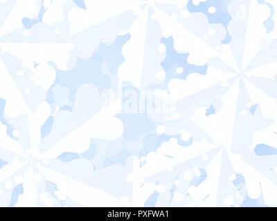 Inverno sfondo con i fiocchi di neve per Natale e Anno Nuovo saluti Illustrazione Vettoriale