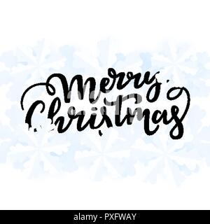 Natale biglietto di auguri. Vacanze stagionali sfondo con scritte di festa Illustrazione Vettoriale