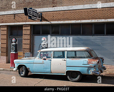 Lowell Arizona USA. Quartiere finanziario del centro cittadino Foto Stock