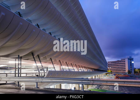 Preston la stazione di autobus è un ottimo esempio di architettura Brutalist Foto Stock