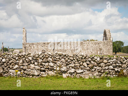 Chiesa Killursa, vicino Headford nella Contea di Galway, Irlanda, è pensato per data dal XII o XIII secolo. Resti di un settimo secolo il monastero sono essere Foto Stock