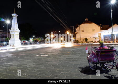 Notte in Jogjakarta Foto Stock