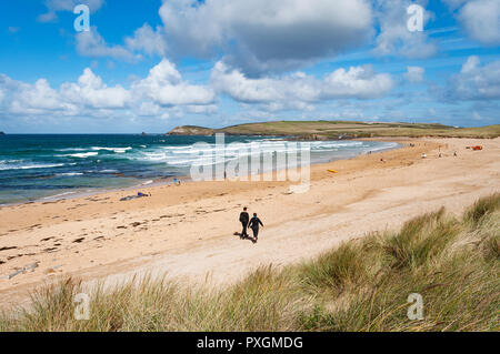 Constantine Bay vicino a Padstow in north cornwall, Inghilterra, Regno Unito Foto Stock