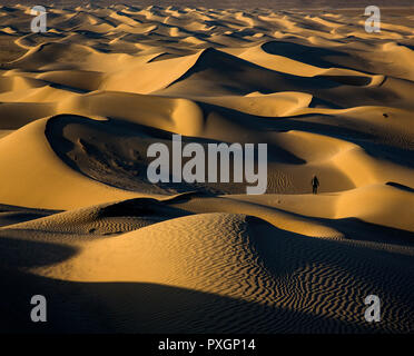 Il Deserto Halvan ha dune di sabbia e le paludi che portano al deserto centrale dell'Iran nei pressi di Tabas. Foto Stock