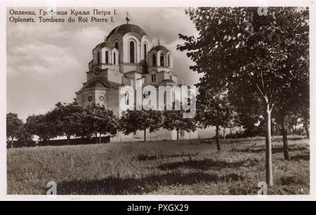 Chiesa di San Giorgio - collina di Oplenac, Topola, Serbia Foto Stock