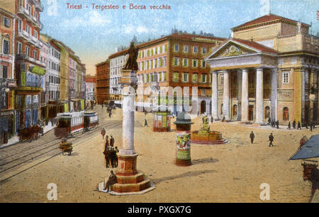Trieste - Tergesteo e la Borsa Vecchia Foto Stock