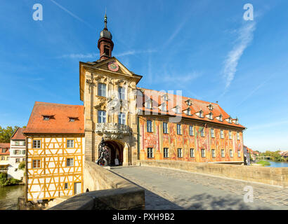 Bamberg, Baviera, Germania - Altes Rathaus (antico municipio) Foto Stock