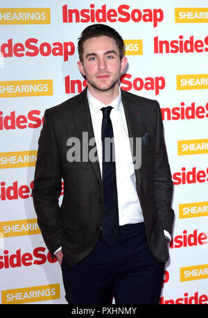 Tony Clay frequentando il sapone interno Awards 2018 tenutasi a 100 Wardour Street, Soho, Londra. Foto Stock