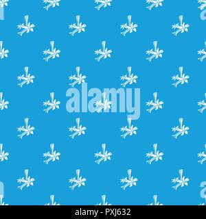 Modello di spezie vettore blu senza giunture Illustrazione Vettoriale