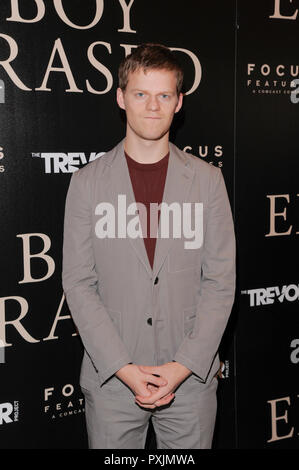 New York, Stati Uniti d'America. 22 ottobre, 2018. Attore Lucas siepi assiste il New York screening di 'Ragazzo cancellate' a Whitby Hotel il 22 ottobre 2018 nella città di New York. Credito: Ron Adar/Alamy Live News Foto Stock