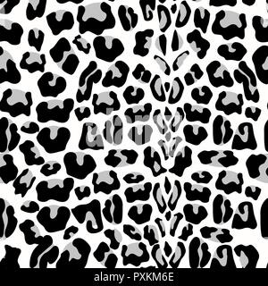 Leopard seamless pattern. Stampa animale. pattern con leopard fur texture. Ripetere leopard fur sfondo per il design tessile, carta da imballaggio, carta da parati o Scrapbooking. Sfondo vettoriale Illustrazione Vettoriale