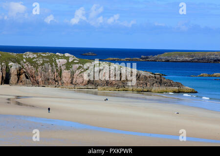 Le spiagge a Durness penisola, Scozia, altopiani, Regno Unito Foto Stock