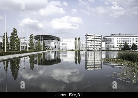 Architektur, Bayerische, Bayern, Deutschland, Gebaeude, Gebäude, Handel, Internazionale, Kommerz, Kummunikation, Messe, Messegelaende, Messegelände, mu Foto Stock