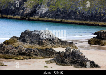 Le spiagge a Durness penisola, Scozia, altopiani, Regno Unito Foto Stock