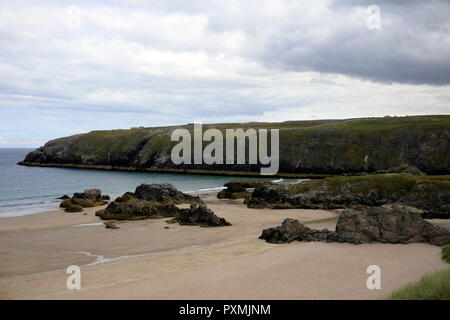 Le spiagge a Durness penisola, Scozia, altopiani, Regno Unito Foto Stock