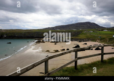 Le spiagge a Durness penisola, Scozia, altopiani, Regno Unito Foto Stock