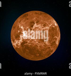 Il mercurio realistico pianeta del sistema solare illustrazione vettoriale Illustrazione Vettoriale